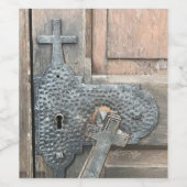 Une bouteille de vin étiquette tout droit de Franc (Étiquettes simples)