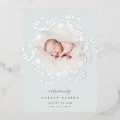 Une Branche fraîche | Faire-part de naissance à hu (Recto)