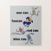 Une Can Toucan Can Rouge Can Bleu Can Puzzle 252 P