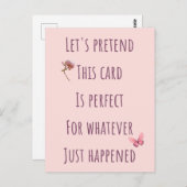 Une carte à chaque occasion (Devant / Derrière)