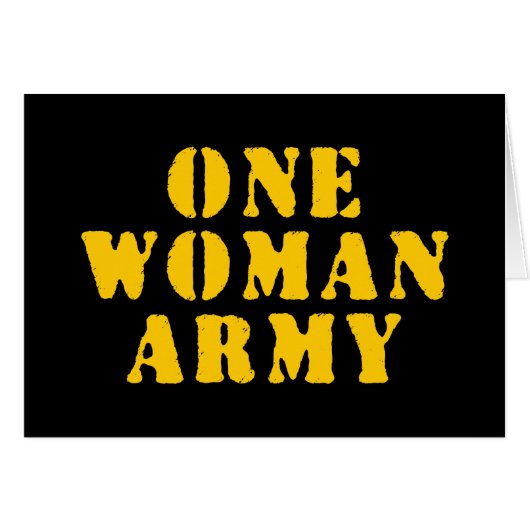 UNE CARTE ARMÉE DE FEMME (Devant horizontal)