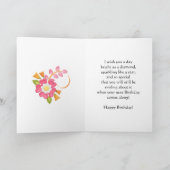 Une carte artisanale pour 67e anniversaire (Intérieur)