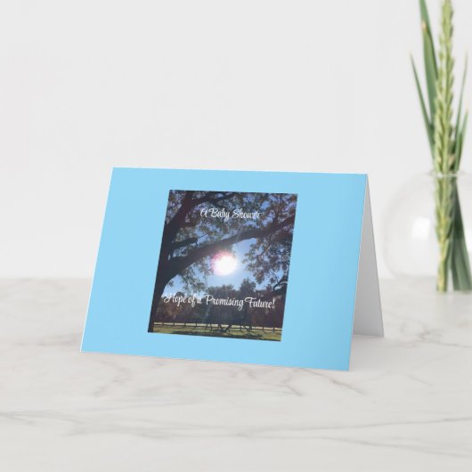 Une carte Baby shower (Devant)