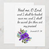 Une carte biblique "Allez-y bientôt" (Devant / Derrière)