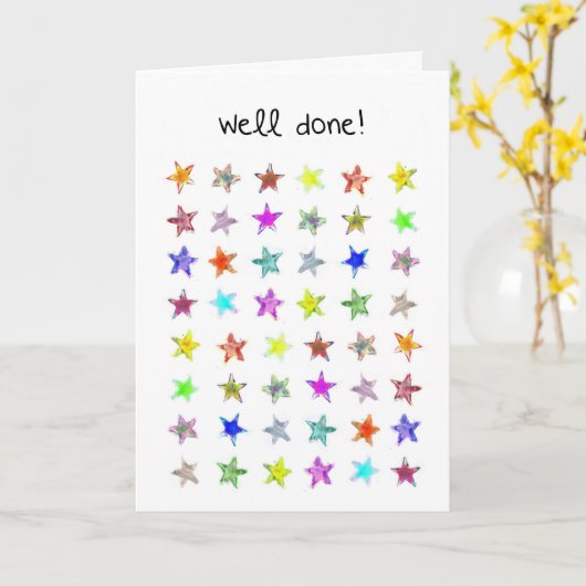 Une carte bien faite (Fleur jaune)