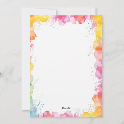 Une carte CHAQUE occasion. Carte de vœux (Dos)