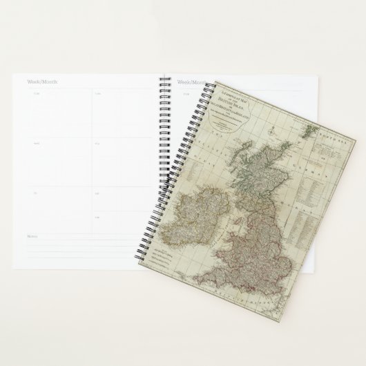 Une carte complète des îles britanniques (Devant avec enveloppe)
