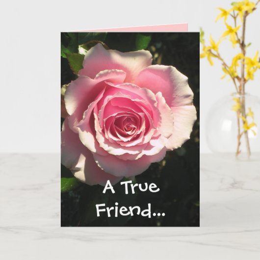 Une carte d'ami véritable (Fleur jaune)