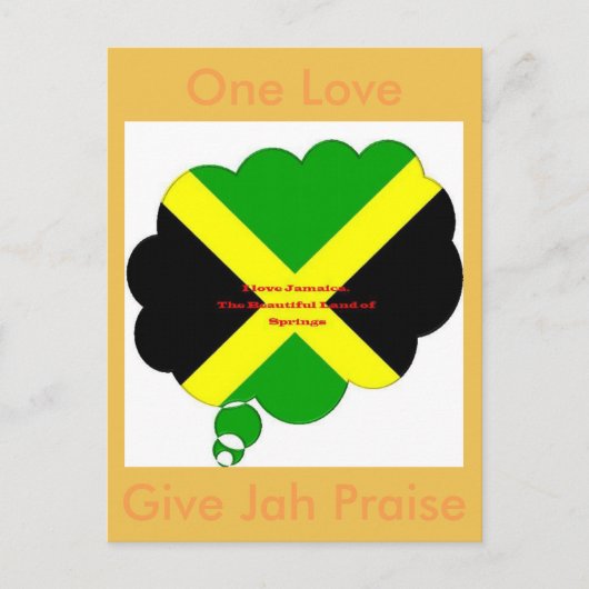 Une carte d'amour donne à Jah Louange (Devant)