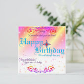 Une carte d'anniversaire (Debout devant)