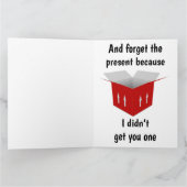 Une carte d'anniversaire amusante (Intérieur)