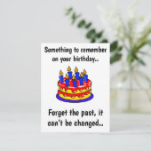 Une carte d'anniversaire amusante (Debout devant)