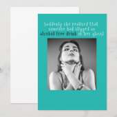 Une carte d'anniversaire amusante pour une fille d (Devant / Derrière)