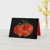 Une carte d'anniversaire de tomate chaude (Fleur jaune)