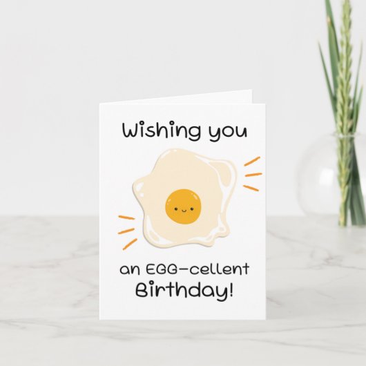 Une Carte d'Anniversaire Des Puns De Cellule D'Oeu (Devant)