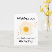 Une Carte d'Anniversaire Des Puns De Cellule D'Oeu (Fleur jaune)