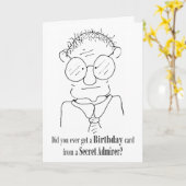 Une carte d'anniversaire d'un admirateur secret - (Fleur jaune)