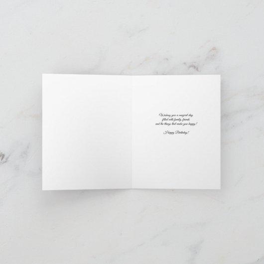 Une Carte d'Anniversaire Fée (Intérieur)
