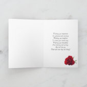 Une carte d'anniversaire florale personnalisable (Intérieur)