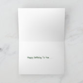 Une carte d'anniversaire grenouille joyeuse (Intérieur)