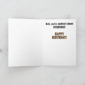 Une carte d'anniversaire humoristique (Intérieur)