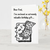 Une carte d'anniversaire humoristique avec une fin (Fleur jaune)