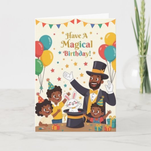 Une carte d'anniversaire magique (Devant)