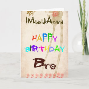 Une carte d'anniversaire pour brasserie