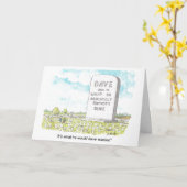 Une carte d'anniversaire pour Dave (Fleur jaune)