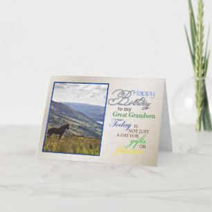 Une carte d'anniversaire pour grand-fils.