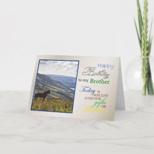 Une carte d'anniversaire pour le frère,