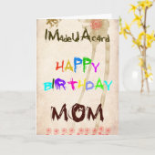 Une carte d'anniversaire pour maman (Fleur jaune)