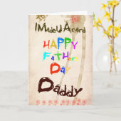 Une carte d'anniversaire pour papa (Fleur jaune)