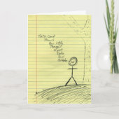 Une carte d'anniversaire réfléchie (Devant)