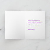 Une carte d'anniversaire royale (Intérieur)