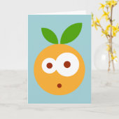 Une carte d'anniversaire surprise aux yeux gais (Fleur jaune)