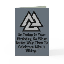 UNE CARTE D'ANNIVERSAIRE VIKING ! ! !