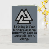 UNE CARTE D'ANNIVERSAIRE VIKING ! ! ! (Fleur jaune)