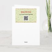 Une carte d'arbre de Noël simple et douce (Dos)