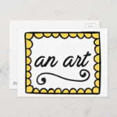 Une carte d'art (Devant / Derrière)