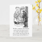 Une carte de A Christmas Carol (Fleur jaune)