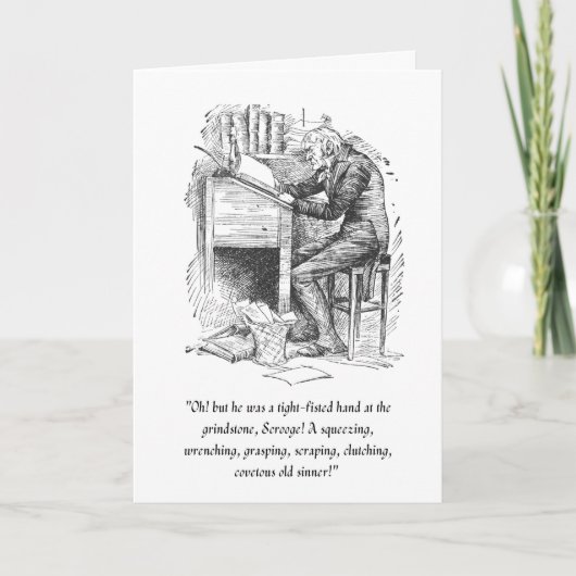 Une carte de A Christmas Carol (Devant)