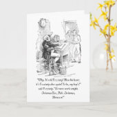 Une carte de A Christmas Carol (Fleur jaune)