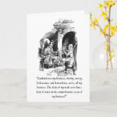 Une carte de A Christmas Carol (Fleur jaune)