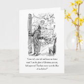Une carte de A Christmas Carol (Fleur jaune)
