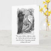 Une carte de Cantique de Noël (Fleur jaune)