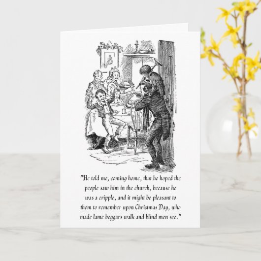 Une carte de Cantique de Noël (Fleur jaune)