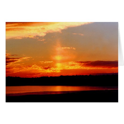 Une carte de coucher de soleil à Jersey (Devant horizontal)