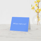 Une carte de demande en mariage simple et sincère (Fleur jaune)