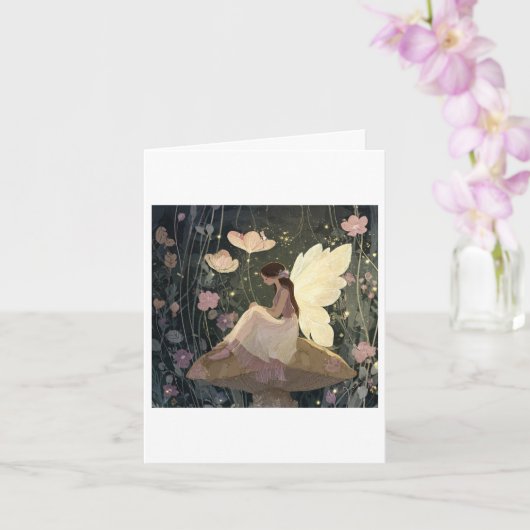 Une carte de fée juste pour dire (Orchidée)